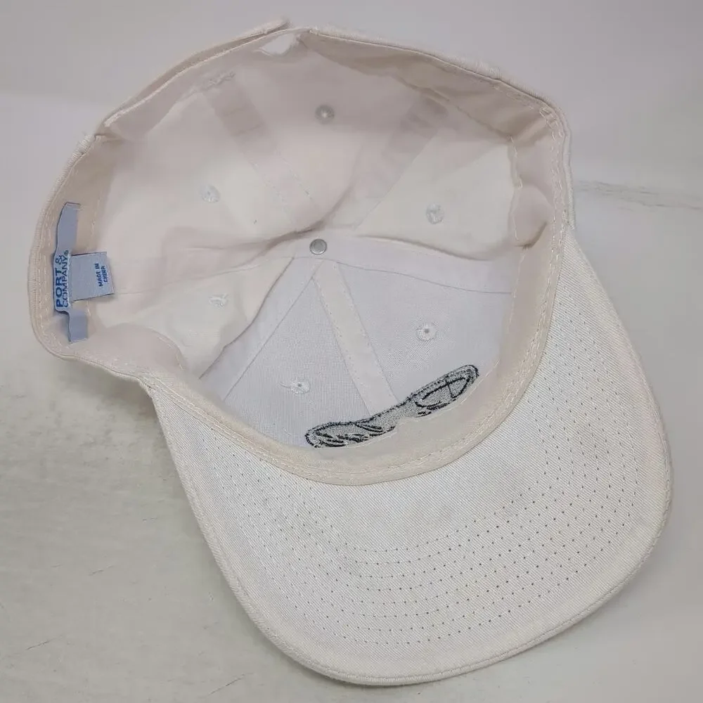 Port & Company Baseball Cap White One Size Judge Since 1970 Strapback Hat